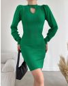 Атрактивна дамска рокля в зелено - код 022333