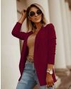 Дамско сако в цвят бордо - код 2365