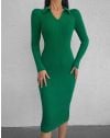 Атрактивна дамска рокля в зелено - код 200555