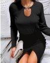 Елегантна дамска блуза в черно - код 9817