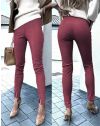 Дамски панталон в цвят бордо - код 5094