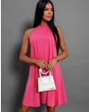 Атрактивна дамска рокля в розово - код 9124