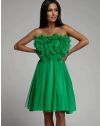 Елегантна къса рокля в зелено - код 7481