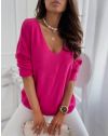 Дамска блуза в цвят циклама - код 9543