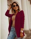 Елегантно дамско сако в цвят бордо - код 2225