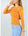 Дамска блуза в оранжево - код 374