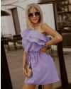 Кокетна дамска рокля в лилаво - код 7100