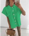 Атрактивна дамска риза в зелено - код 8951