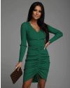 Дамска рокля  в зелено - код 9870