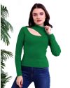 Атрактивна дамска блуза в зелено - код 38963