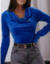 Елегантна дамска блуза в синьо - код 3989