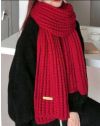 Атрактивен дамски шал в червено - код SC7241